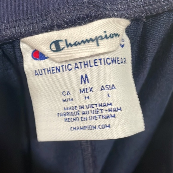 Champion Slim Fit Navy Jogger Size Medium - Picture 4 of 6